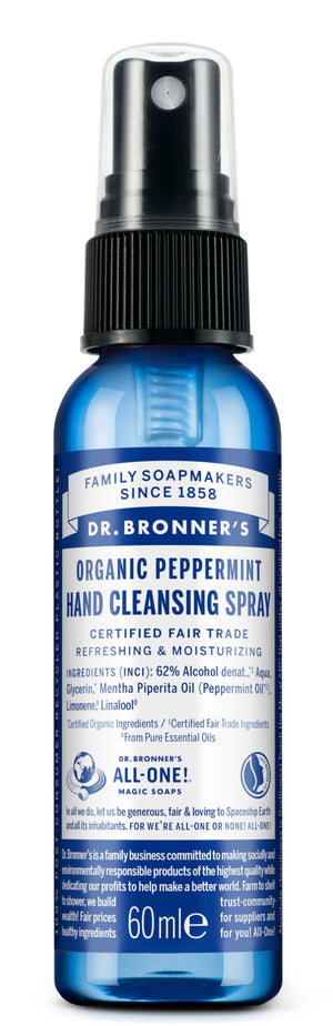 Peppermint - Organic Hand Cleansing Spray