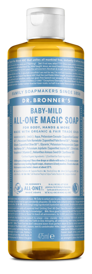 475ml PURE-CASTILE LIQUID SOAP Baby-Mild