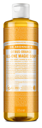 475ml PURE-CASTILE LIQUID SOAP Citrus