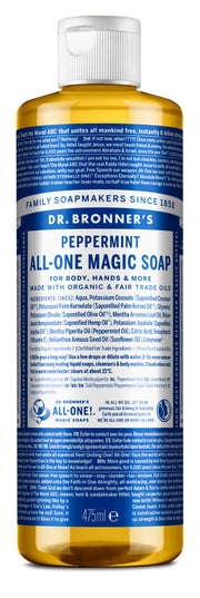 475ml PURE-CASTILE LIQUID SOAP Peppermint