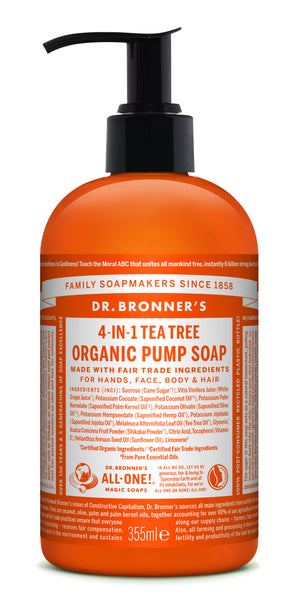 355ml ORGANIC PUMP SOAPS Tea Tree