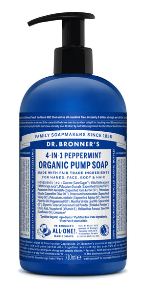 710ML ORGANIC PUMP SOAPS Peppermint